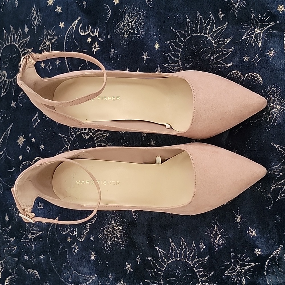 Marc Fisher Ankle Strap Pointy Toe Pumps